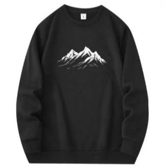 Fleece-lined Crew Neck Sweater Business Attire Activities