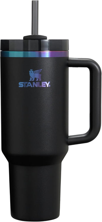 STANLEY Quencher H2.0 40 oz Tumbler β Black Chroma, Insulated, BPA-Free, with Handle & Straw