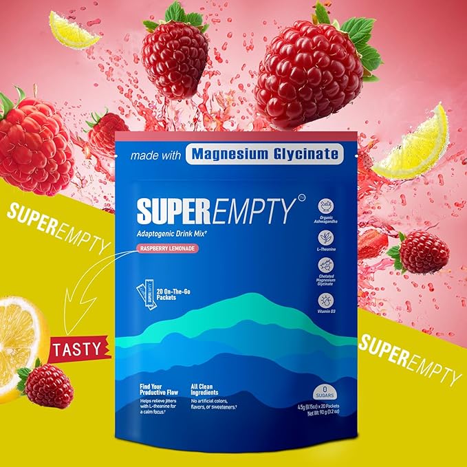 Nello Supercalm Powdered Drink Mix, Raspberry Lemonade Free Shipping