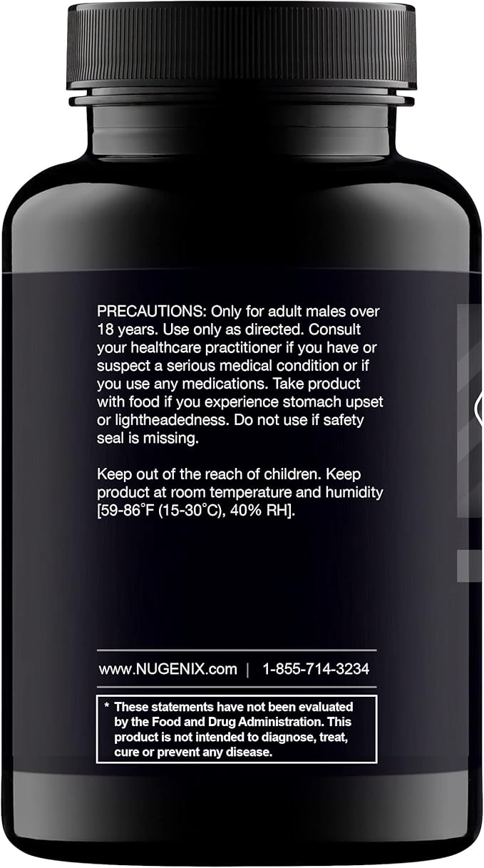 Nugenix Total-T - Free & Total Testosterone Booster, Supports Energy, Strength, and Performance, 90 Count