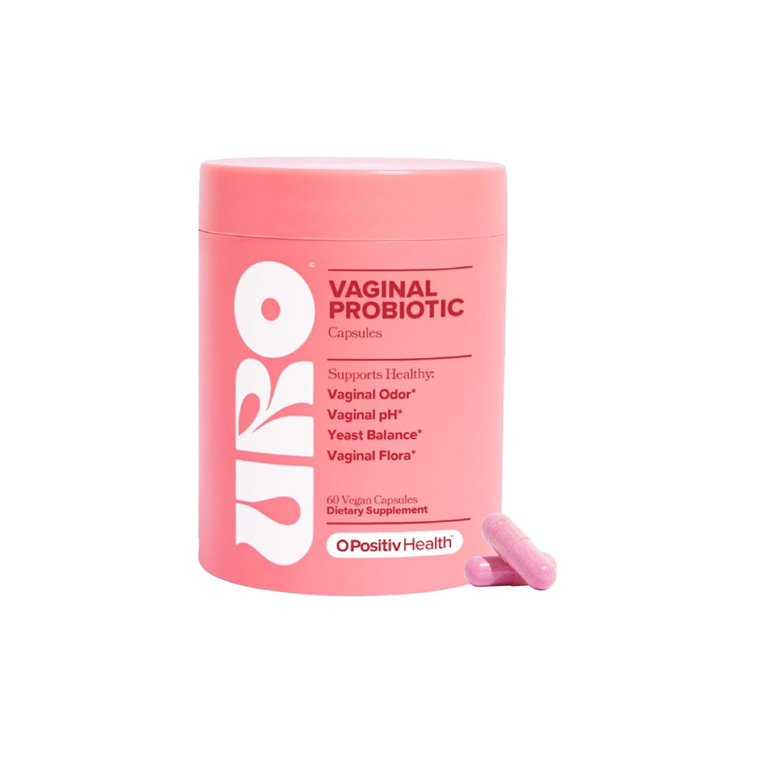 URO Vaginal Probiotics for Women pH Balance, Promote Healthy Vaginal Odor & Vaginal Flora, 60 Count