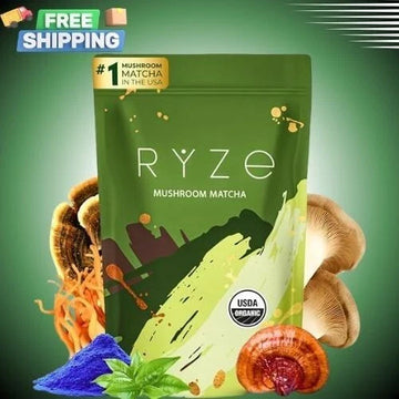 Ryze Organic Mushroom Matcha - 30 Servings